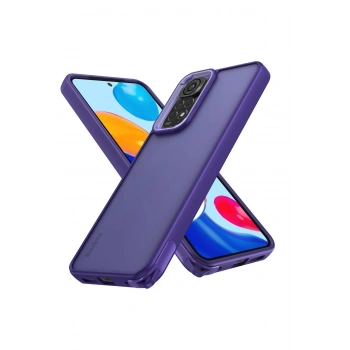 Xiaomi Redmi Note 11 Kılıf Elegant Kapak - Derin Mor