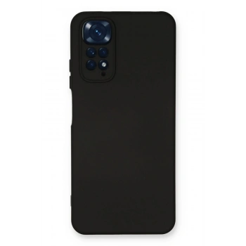 Xiaomi Redmi Note 11 Kılıf Nano içi Kadife Silikon - Siyah
