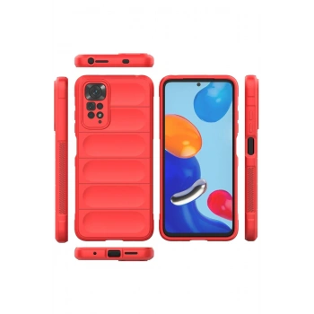 Xiaomi Redmi Note 11 Kılıf Optimum Silikon - Kırmızı