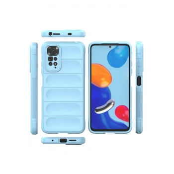 Xiaomi Redmi Note 11 Kılıf Optimum Silikon - Sky Blue