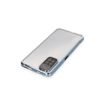 Xiaomi Redmi Note 11 Kılıf Razer Lensli Silikon - Açık Mavi