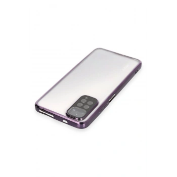 Xiaomi Redmi Note 11 Kılıf Razer Lensli Silikon - Mor