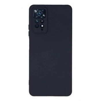 Xiaomi Redmi Note 11 Pro Kılıf Nano içi Kadife Silikon - Lacivert
