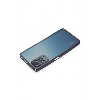 Xiaomi Redmi Note 11 Pro Kılıf Razer Lensli Silikon - Mor