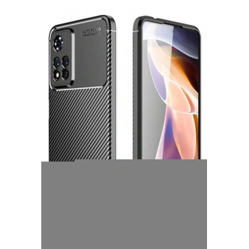 Xiaomi Redmi Note 11 Pro Plus 5G Kılıf Auto Focus Karbon Kapak - Siyah
