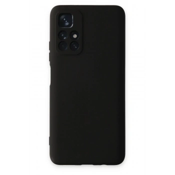 Xiaomi Redmi Note 11T Kılıf Nano içi Kadife Silikon - Siyah
