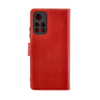 Xiaomi Redmi Note 11T Kılıf Trend S Plus Kapaklı Kılıf - Kırmızı