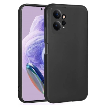 Xiaomi Redmi Note 12 4G Kılıf First Silikon - Siyah