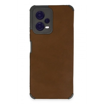 Xiaomi Redmi Note 12 5G Kılıf Loop Deri Silikon - Kahverengi