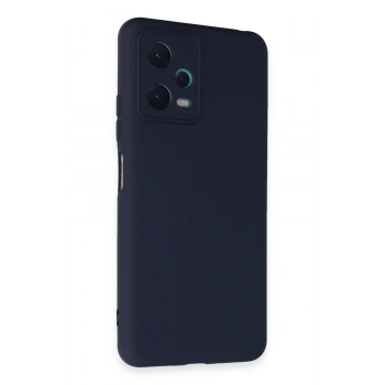 Xiaomi Redmi Note 12 5G Kılıf Nano içi Kadife Silikon - Lacivert