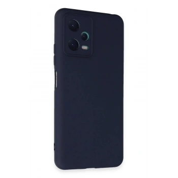 Xiaomi Redmi Note 12 5G Kılıf Nano içi Kadife Silikon - Lacivert