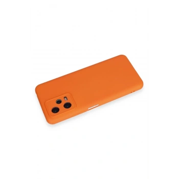 Xiaomi Redmi Note 12 5G Kılıf Nano içi Kadife Silikon - Turuncu