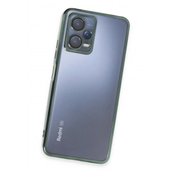 Xiaomi Redmi Note 12 5G Kılıf Razer Lensli Silikon - Yeşil