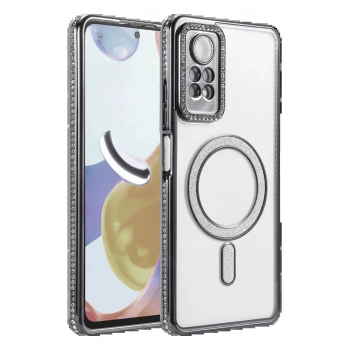 Xiaomi Redmi Note 12 Pro 4G Joke Simli Magneticsafe Kılıf - Siyah