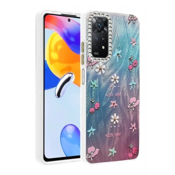 Xiaomi Redmi Note 12 Pro 4G Kılıf Blade Aynalı Desenli Kapak - Desen 4