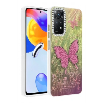 Xiaomi Redmi Note 12 Pro 4G Kılıf Blade Aynalı Desenli Kapak - Desen 5