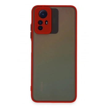 Xiaomi Redmi Note 12S Kılıf Montreal Silikon Kapak - Kırmızı