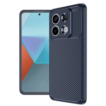 Xiaomi Redmi Note 13 Pro 4G Kılıf Auto Focus Karbon Kapak - Lacivert