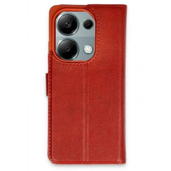 Xiaomi Redmi Note 13 Pro 4G Kılıf Trend S Plus Kapaklı Kılıf - Kırmızı