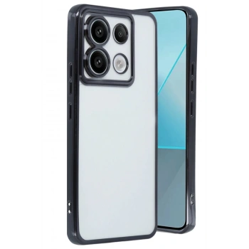 Xiaomi Redmi Note 13 Pro 5G Kılıf Lensli Silikon - Siyah