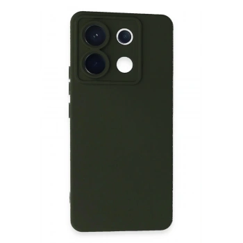 Xiaomi Redmi Note 13 Pro 5G Kılıf Nano içi Kadife Silikon - Koyu Yeşil