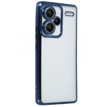 Xiaomi Redmi Note 13 Pro Plus Kılıf Lensli Silikon - Lacivert