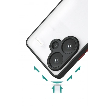 Xiaomi Redmi Note 13 Pro Plus Kılıf Montreal Silikon Kapak - Siyah