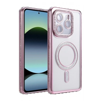 Xiaomi Redmi Note 14 4G Joke Simli Magneticsafe Kılıf - Pembe