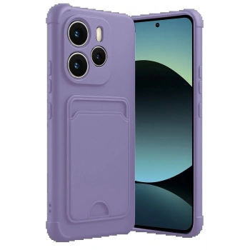 Xiaomi Redmi Note 14 4G Kelvin Kartvizitli Silikon - Lila