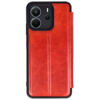 Xiaomi Redmi Note 14 4G Kılıf Flip Cover - Kırmızı