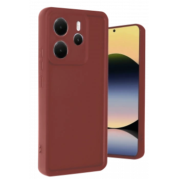 Xiaomi Redmi Note 14 4G Kılıf Viera Silikon - Bordo