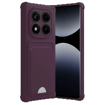 Xiaomi Redmi Note 14 Pro 4G Kelvin Kartvizitli Silikon - Derin Mor