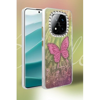 Xiaomi Redmi Note 14 Pro 4G Kılıf Blade Aynalı Desenli Kapak - Desen 2