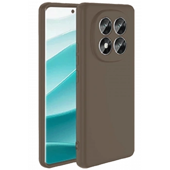 Xiaomi Redmi Note 14 Pro 4G Kılıf First Silikon - Kahverengi