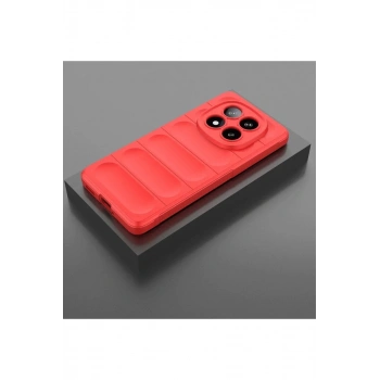 Xiaomi Redmi Note 14 Pro 4G Kılıf Optimum Silikon - Kırmızı