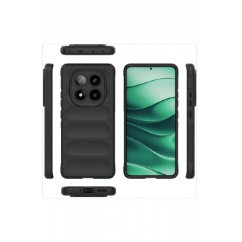 Xiaomi Redmi Note 14 Pro 4G Kılıf Optimum Silikon - Koyu Yeşil