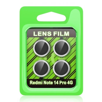 Xiaomi Redmi Note 14 Pro 4G Raze Metal Kamera Lens - Gümüş