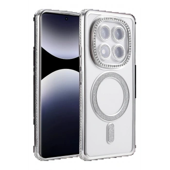 Xiaomi Redmi Note 14 Pro 5G Joke Simli Magneticsafe Kılıf - Gümüş