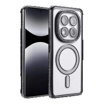 Xiaomi Redmi Note 14 Pro 5G Joke Simli Magneticsafe Kılıf - Siyah