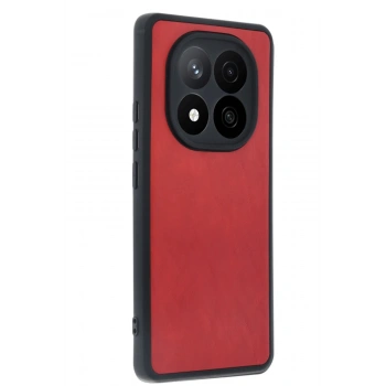 Xiaomi Redmi Note 14 Pro 5G Kılıf Aras Deri Kapak - Kırmızı