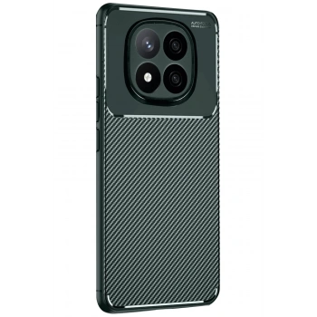 Xiaomi Redmi Note 14 Pro 5G Kılıf Auto Focus Karbon Kapak - Koyu Yeşil