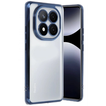 Xiaomi Redmi Note 14 Pro 5G Kılıf Lensli Silikon - Lacivert