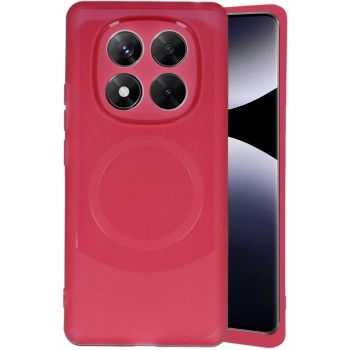 Xiaomi Redmi Note 14 Pro 5G Kılıf Maya Karbon Kapak - Bordo