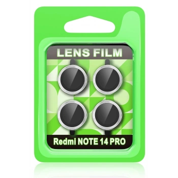 Xiaomi Redmi Note 14 Pro 5G Raze Metal Kamera Lens - Gümüş