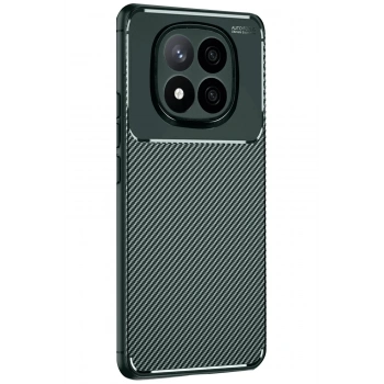 Xiaomi Redmi Note 14 Pro Plus Kılıf Auto Focus Karbon Kapak - Koyu Yeşil