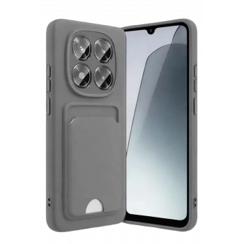 Xiaomi Redmi Note 15 Pro 5G Kelvin Kartvizitli Silikon - Gri