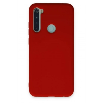 Xiaomi Redmi Note 8 Kılıf Nano içi Kadife Silikon - Kırmızı
