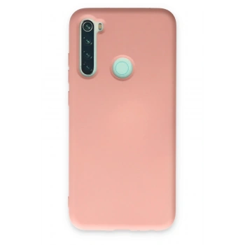 Xiaomi Redmi Note 8 Kılıf Nano içi Kadife Silikon - Pudra