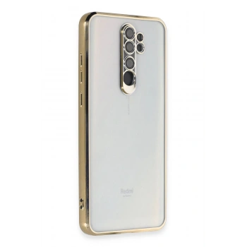 Xiaomi Redmi Note 8 Pro Kılıf Lensli Silikon - Gold