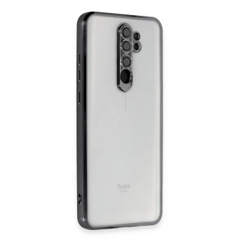 Xiaomi Redmi Note 8 Pro Kılıf Lensli Silikon - Siyah